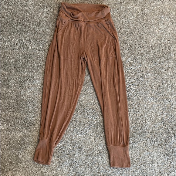 aerie Pants - Aerie Chocolate Ribbed Joggers